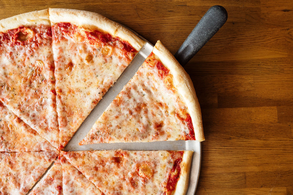 fresh pizza at Joe's