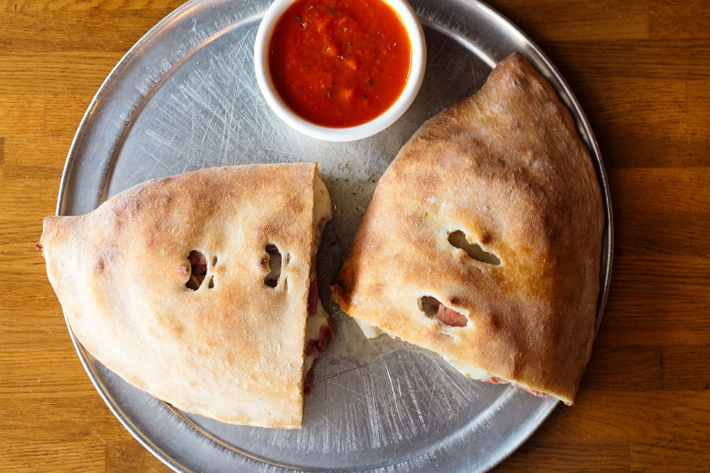 stromboli and sauce from Joe's